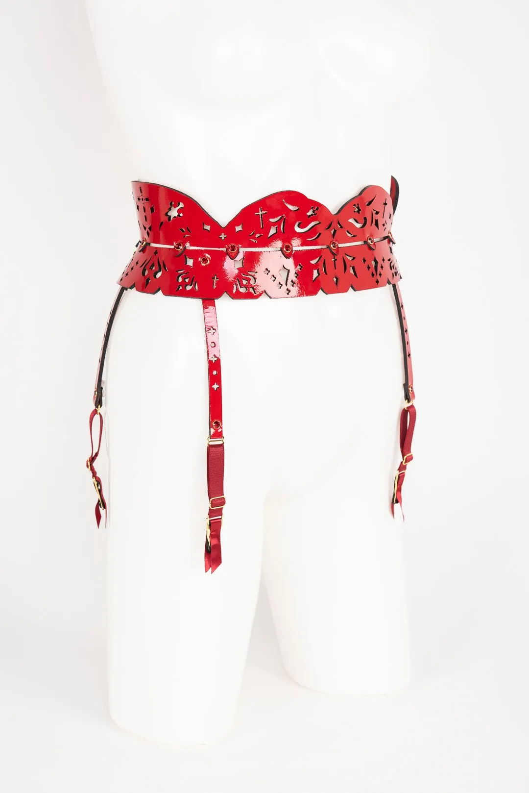 Rosso Skinny Garter