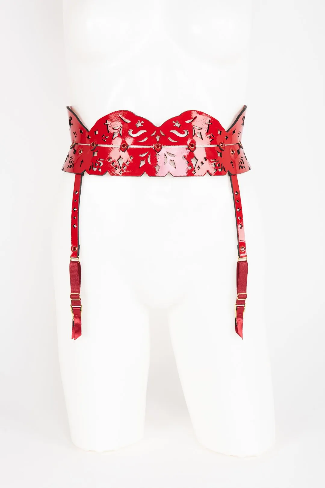 Rosso Skinny Garter