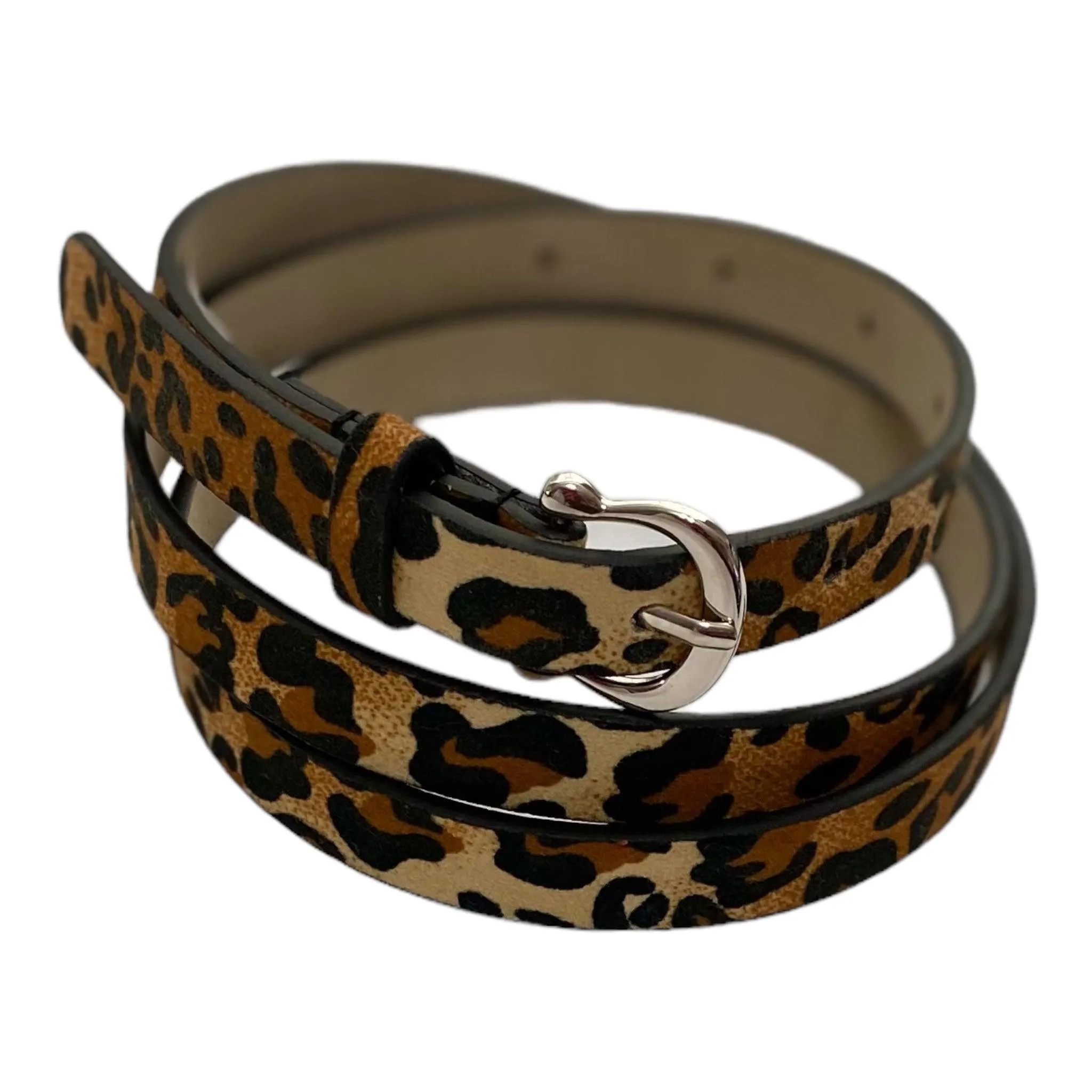 Skinny Leopard Belt