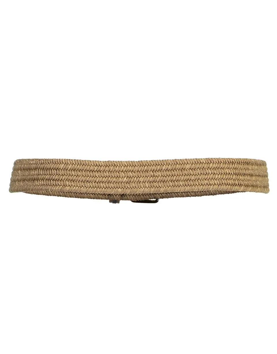 Skinny Raffia Belt