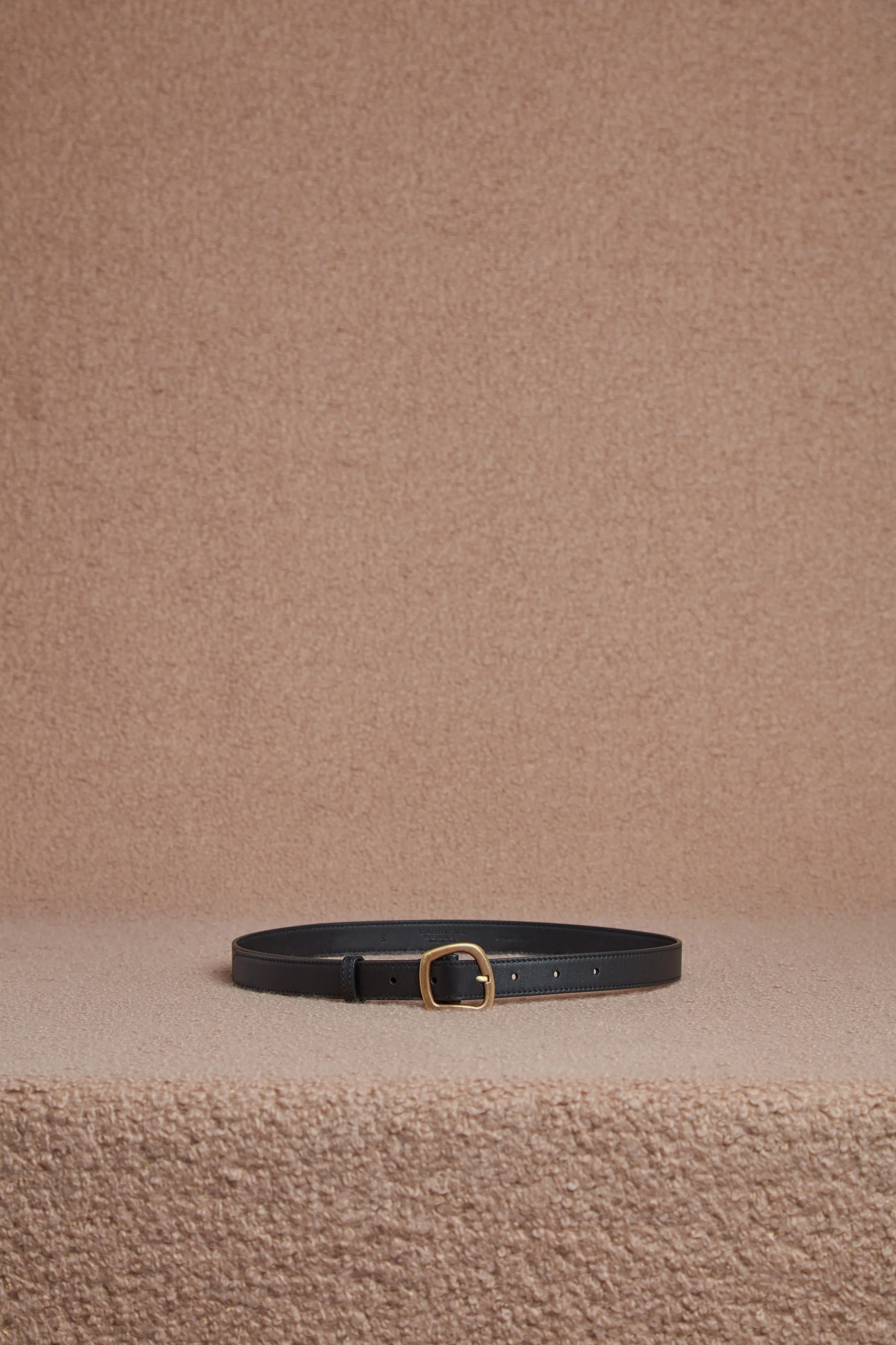 Small Simone Belt in Black Leather