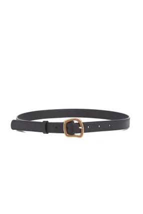 Small Simone Belt in Black Leather