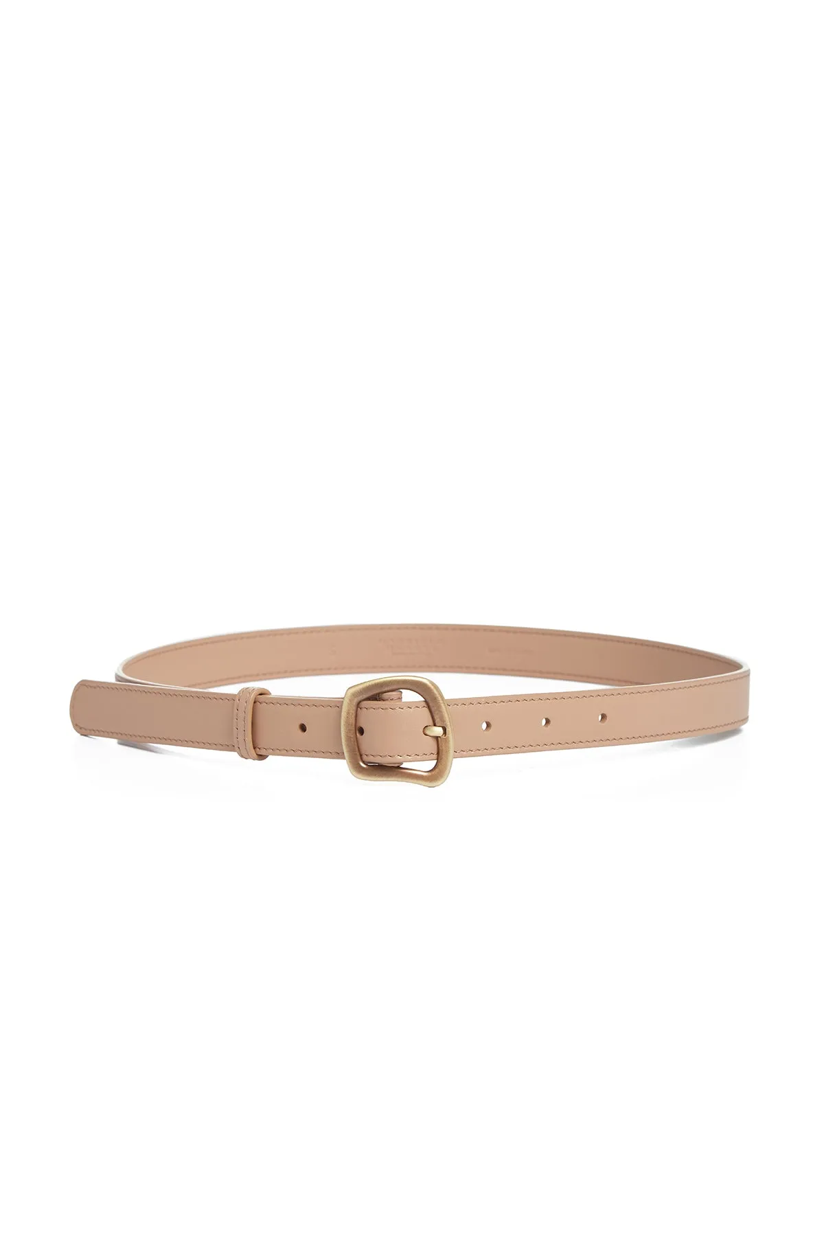 Small Simone Belt in Nude Leather