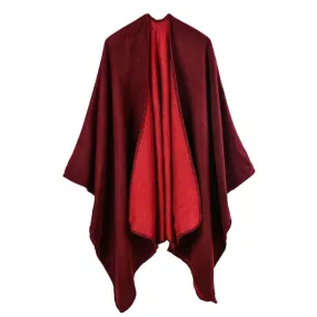 Solid Color Fashion Women's Poncho Scarf - 6 Colors