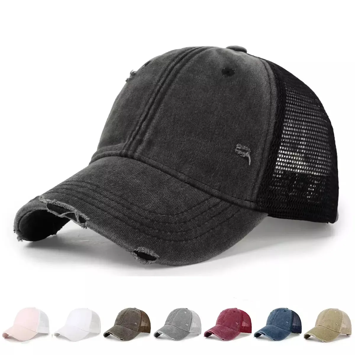 Sussex Washed Cotton Trucker Cap