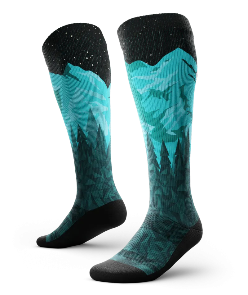 Take A Hike Knee High Compression Socks