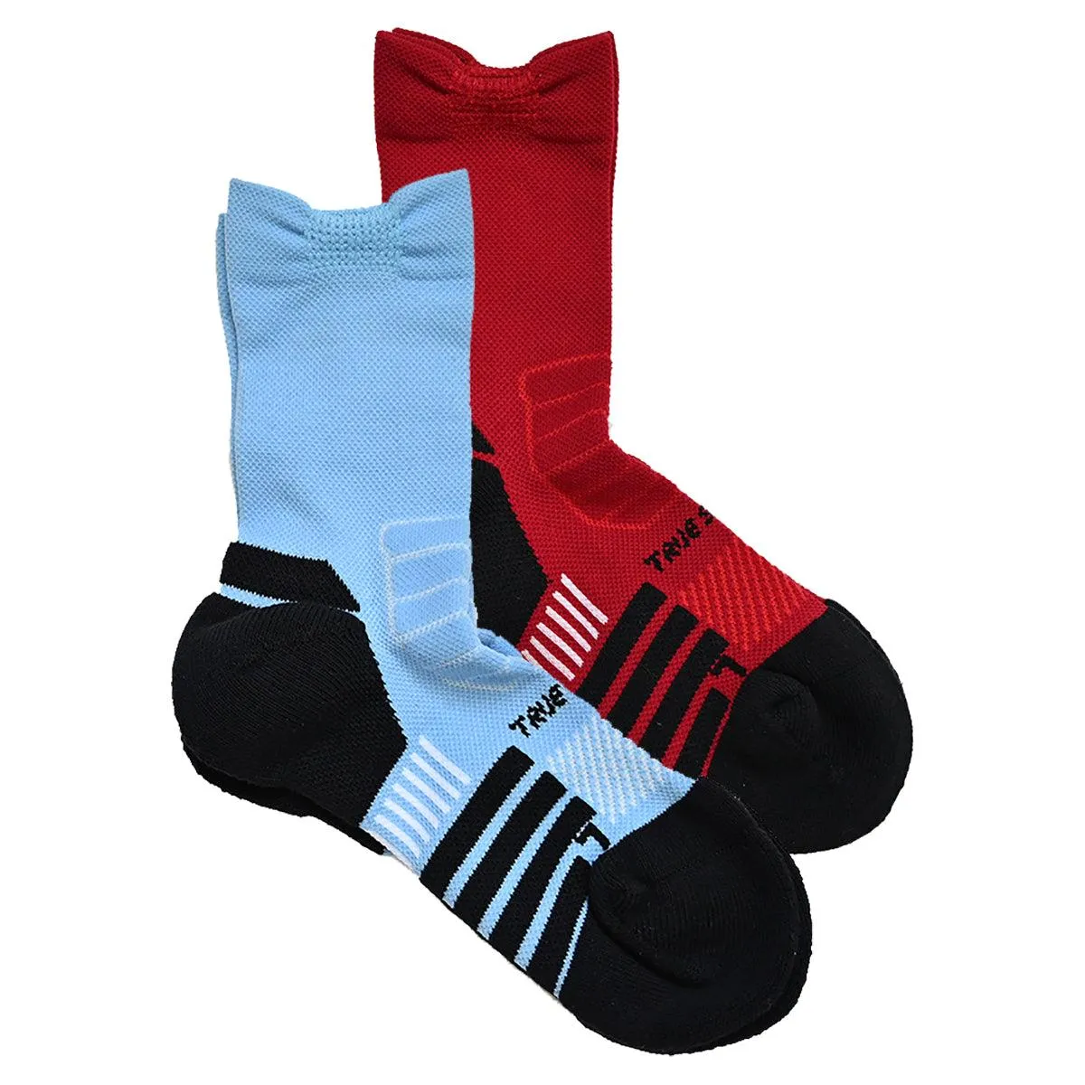 True Step Performance Athletic Socks for Kids  (Mid Calf -2 PACKS)