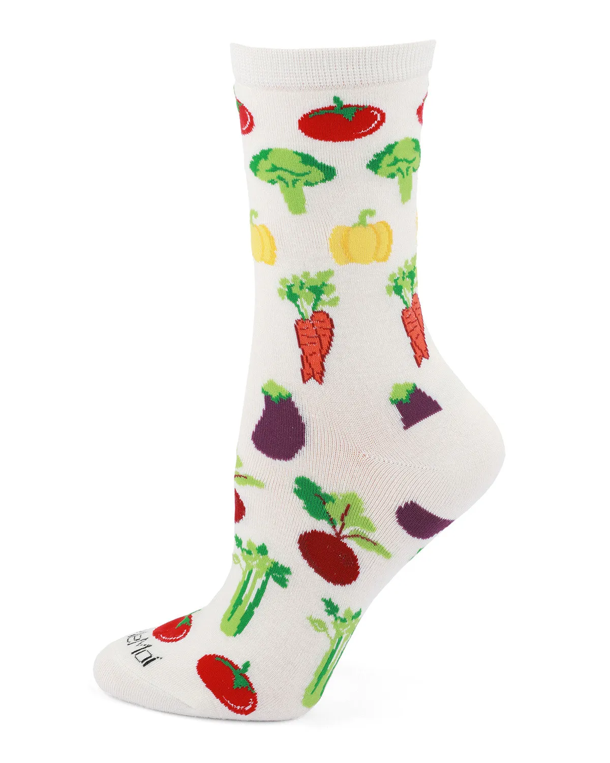 Vegetable Medley Bamboo Blend Crew Sock