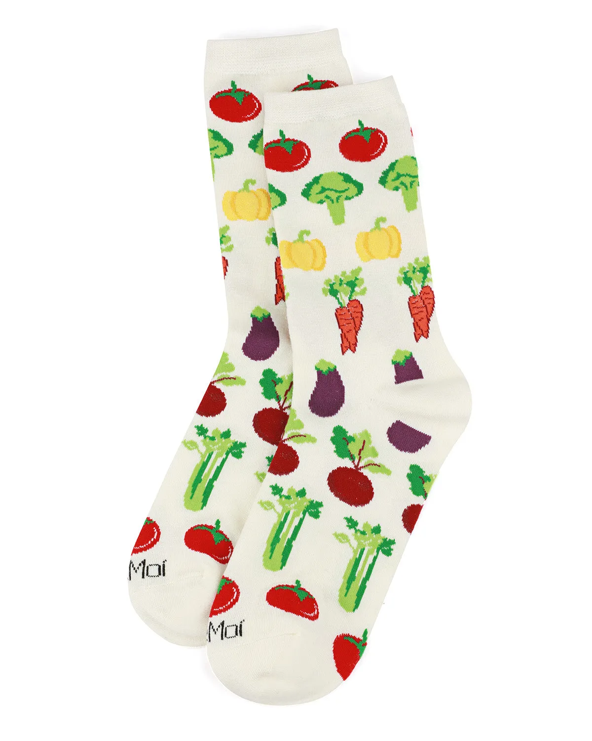 Vegetable Medley Bamboo Blend Crew Sock