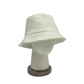 Vintage Fleece bucket hat in Oat off-white cotton