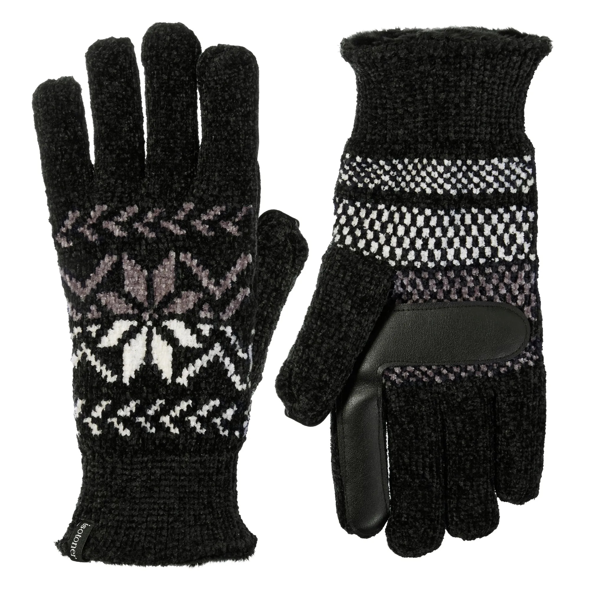 Women’s Chenille Snowflake Gloves